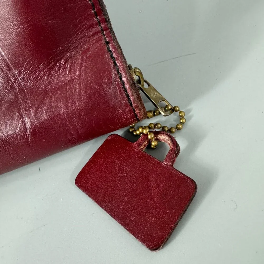 Vintage Schlesinger Brother Burgundy Leather Briefcase